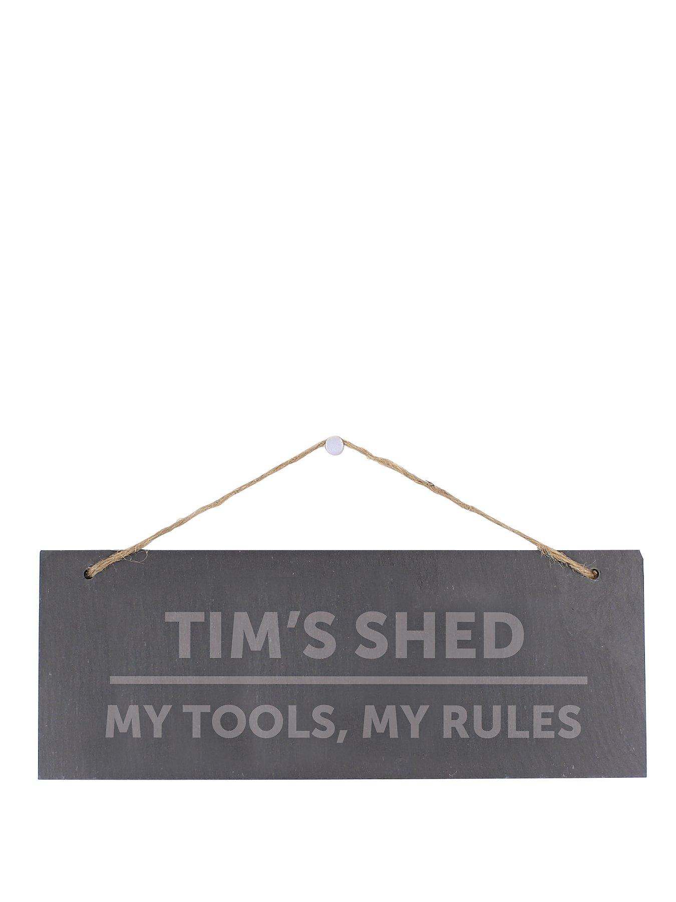 front image of the-personalised-memento-company-personalised-slate-shed-sign