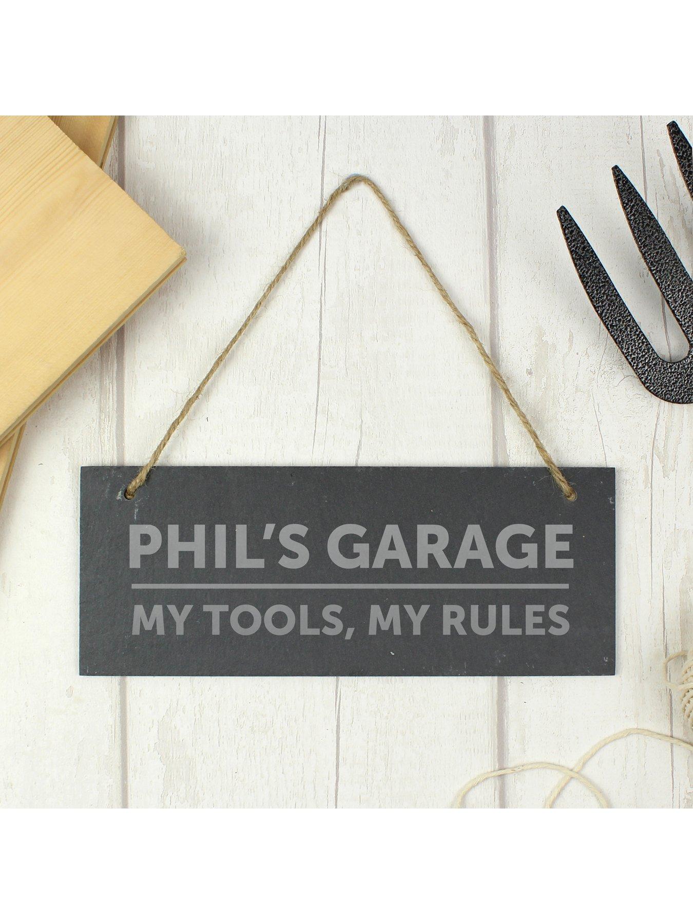 Image 2 of 3 of The Personalised Memento Company Personalised Slate Shed Sign