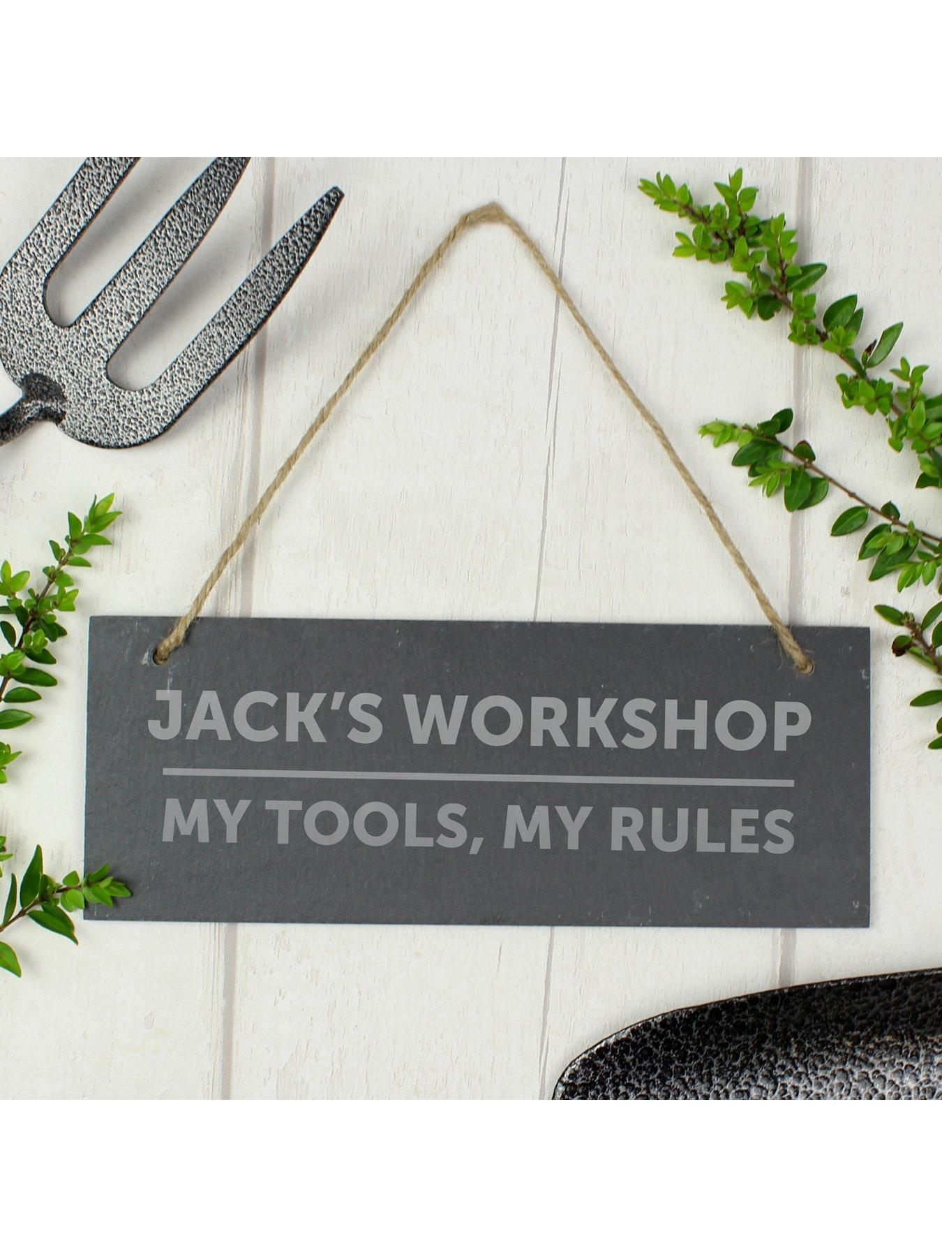 Image 3 of 3 of The Personalised Memento Company Personalised Slate Shed Sign