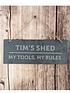  image of the-personalised-memento-company-personalised-slate-shed-sign