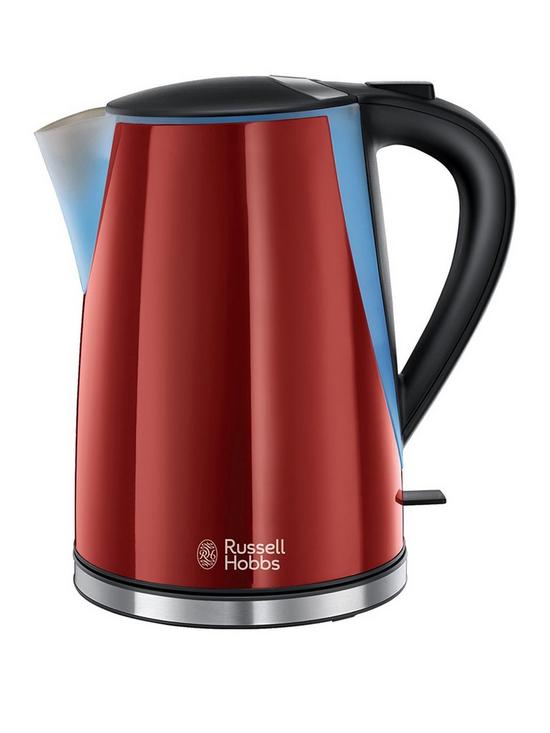 front image of russell-hobbs-mode-red-plastic-kettle-21401