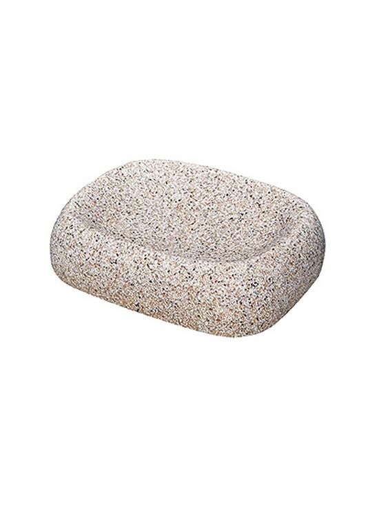 stillFront image of aqualona-sandstone-3-pack-lotion-bottle-tumbler-and-soap-dish