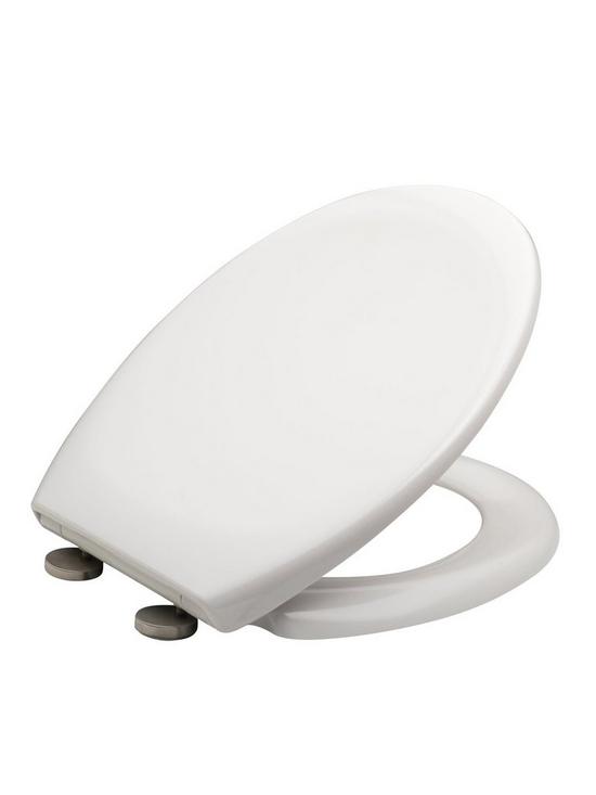 stillFront image of aqualona-duroplast-soft-close-toilet-seat-white