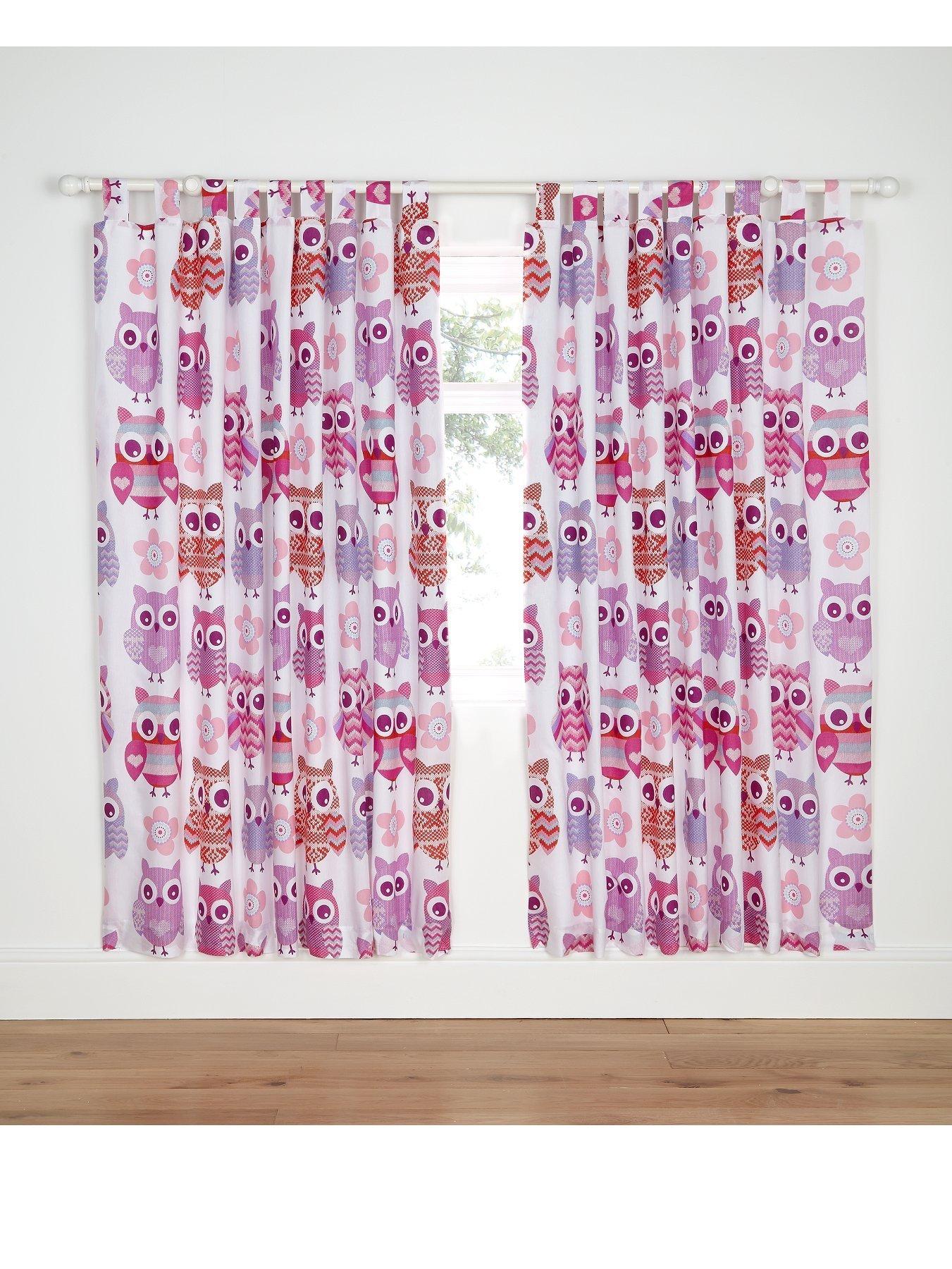 Catherine Lansfield Lined Owl Curtains Littlewoods Com
