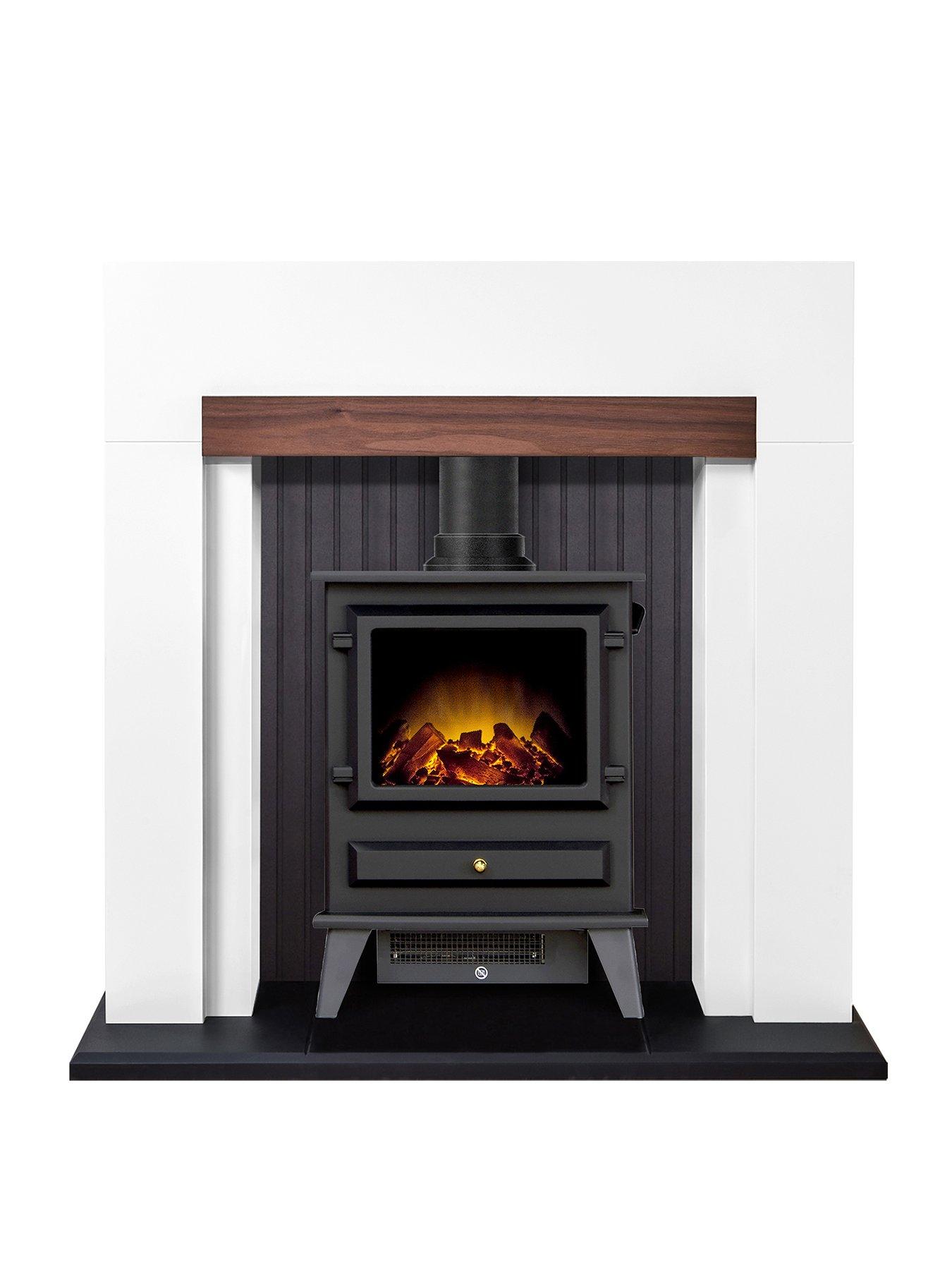 Image 1 of 6 of Adam Fires & Fireplaces Salzberg Electric Fire Suiteplace with Stove