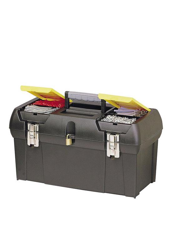 front image of stanley-19-inch-metal-latch-tool-box