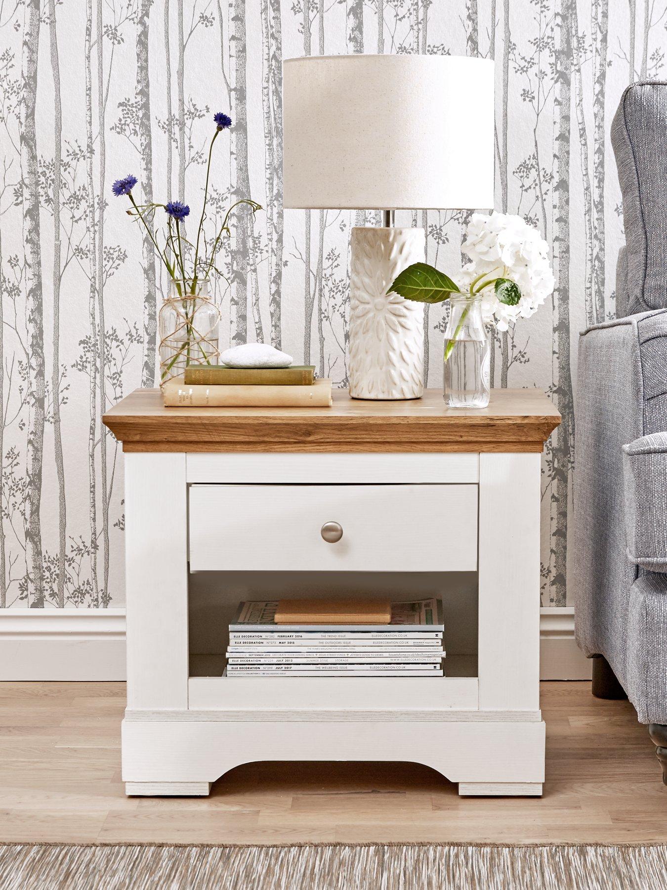  image of very-home-wiltshire-1-drawer-lamp-table