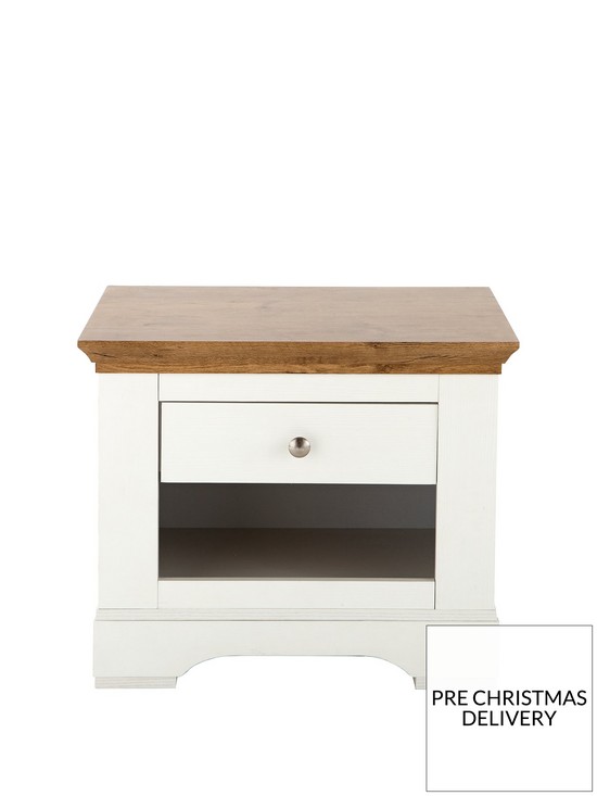 front image of wiltshire-1-drawer-lamp-table