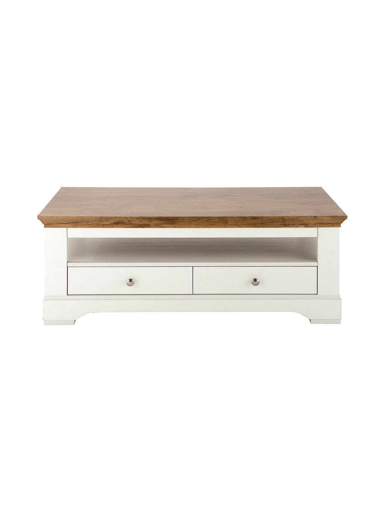Ideal Home Wiltshire 2 Drawer Coffee Table Littlewoods Com