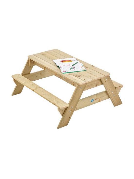 front image of tp-deluxe-wooden-picnic-table-sandpit