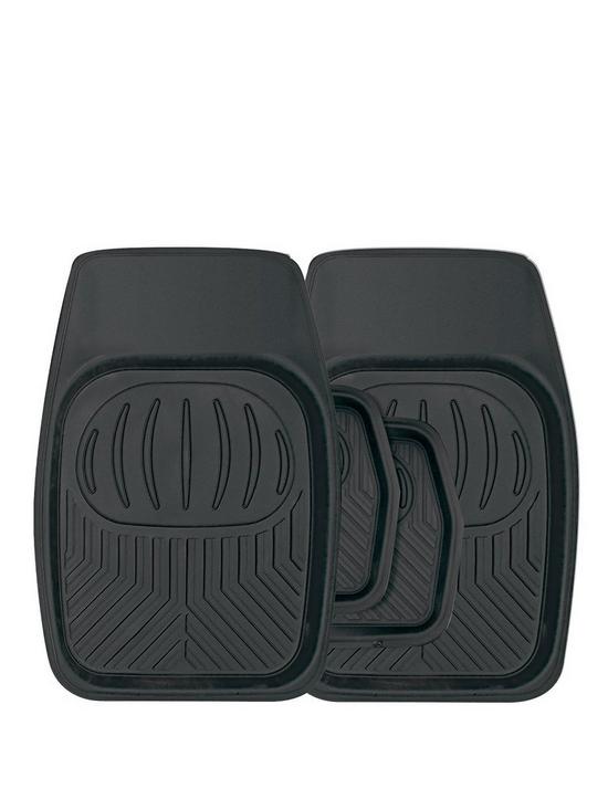 front image of streetwize-accessories-car-mat-set-rubber