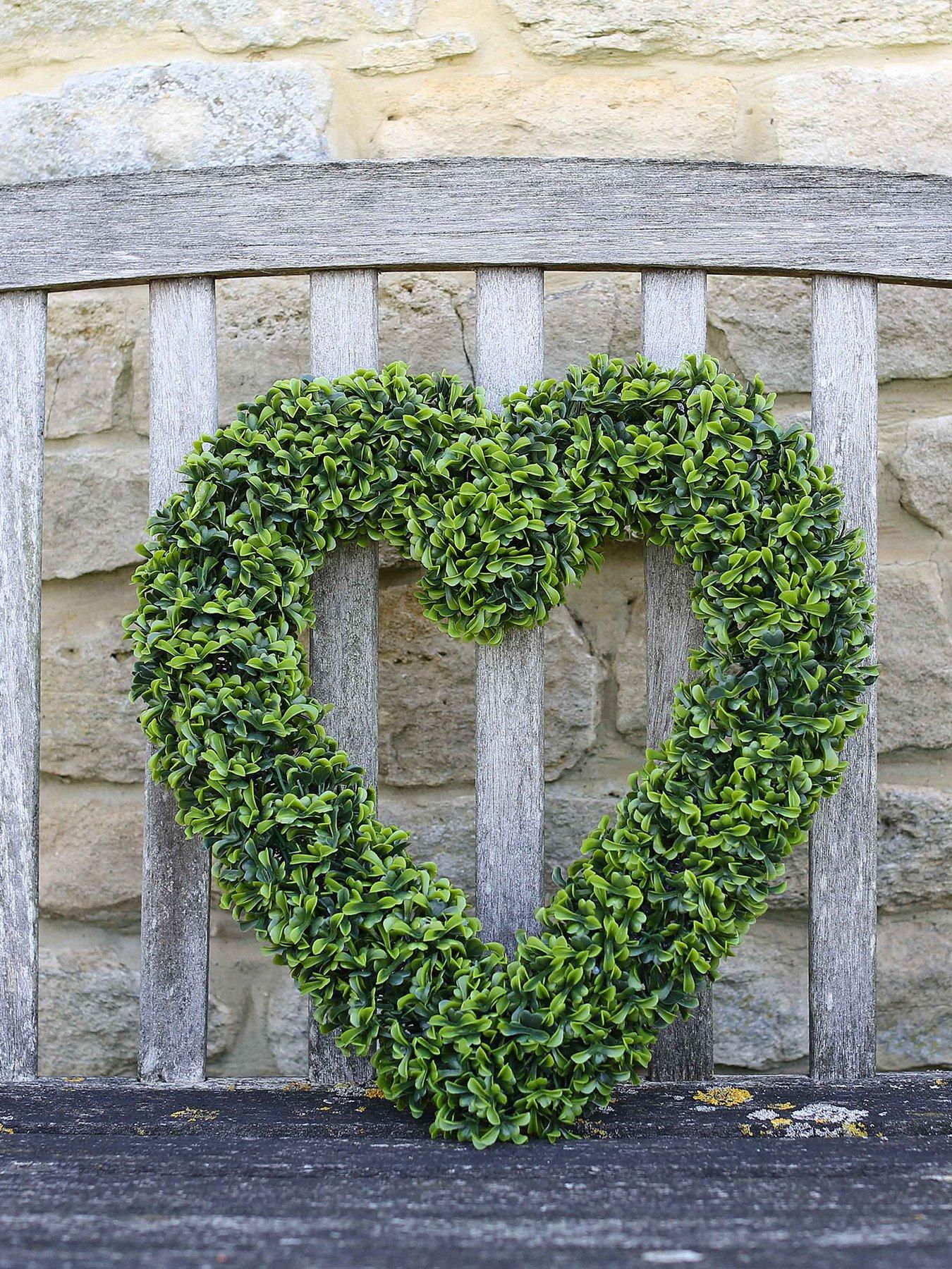 undefined 41cm Boxwood Hanging Heart