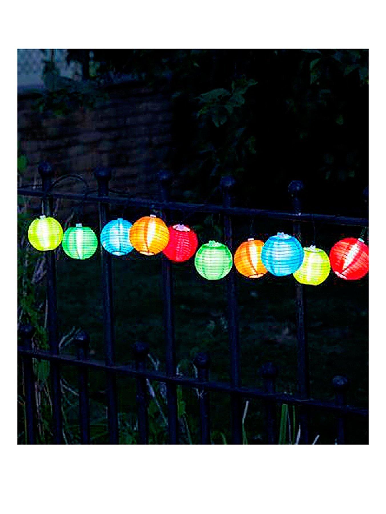 coloured lantern lights