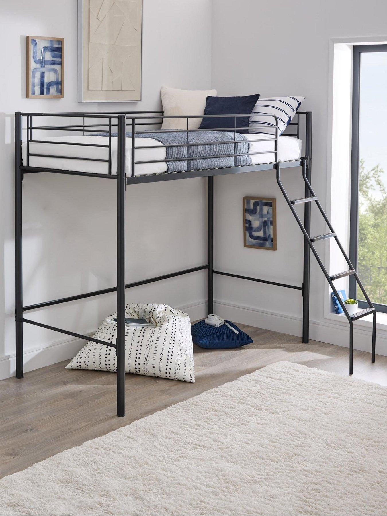 the-very-collection-domino-high-sleeper-bed-frame-with-optional-mattress