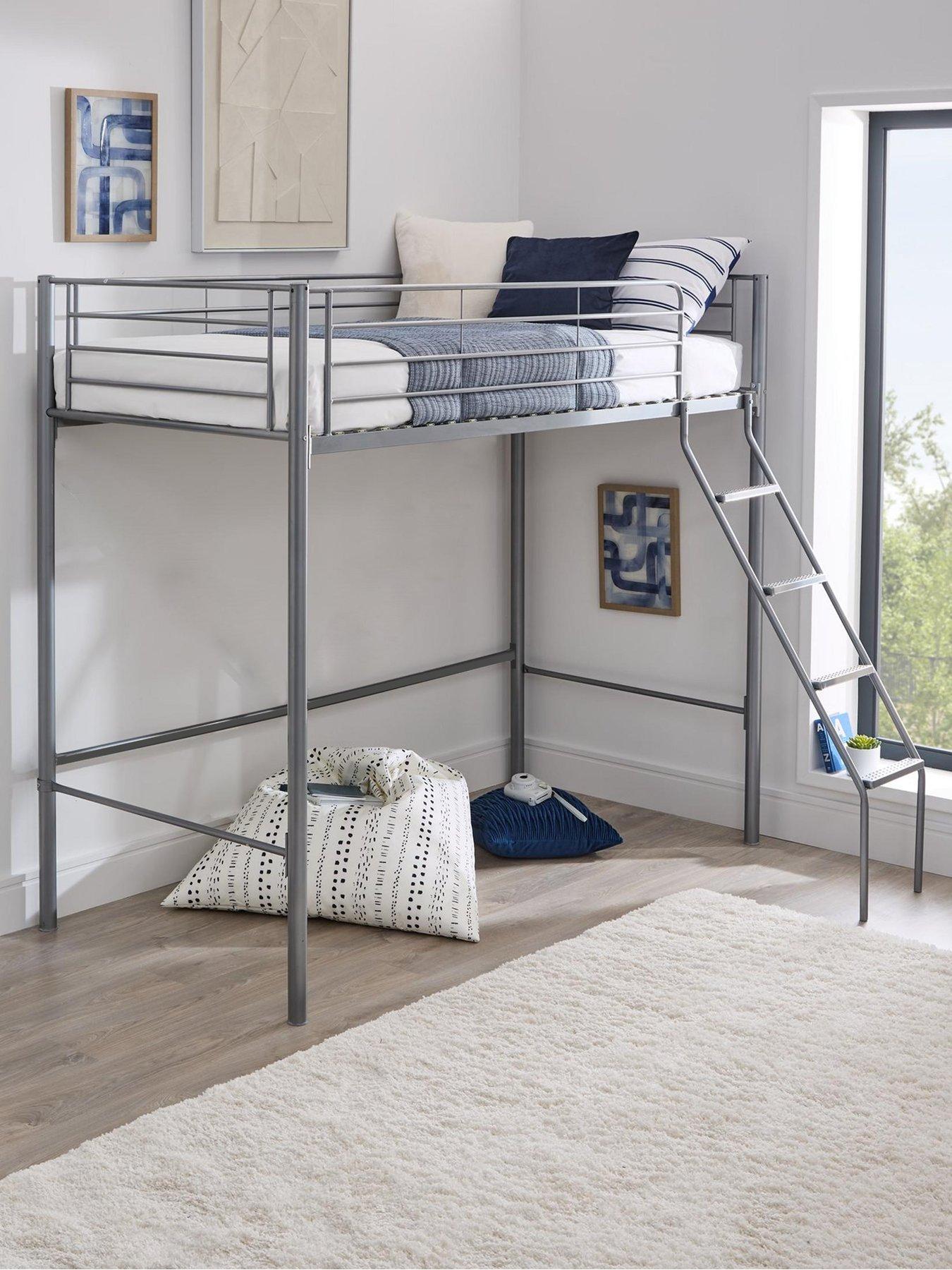 very-home-domino-high-sleeper-bed-frame-with-optional-mattress