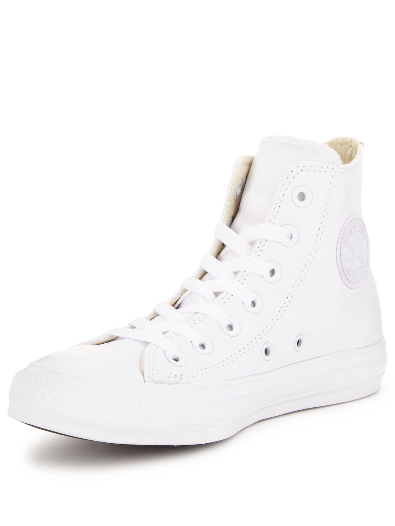 white on white converse high tops