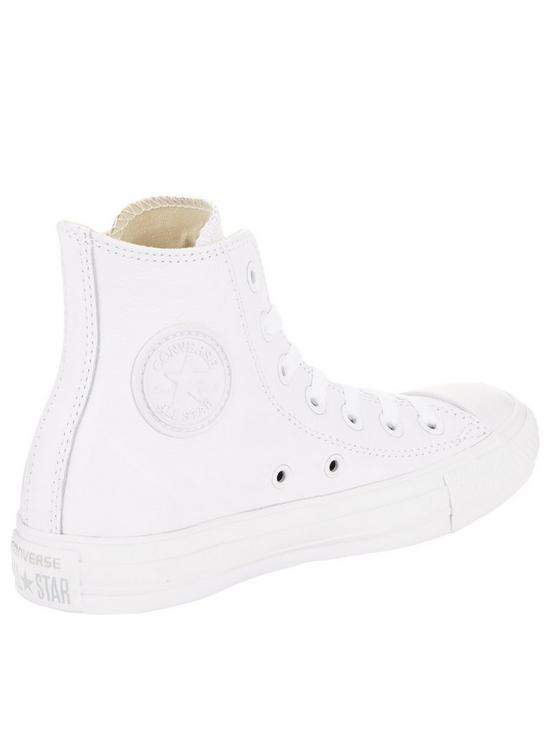 stillFront image of converse-chuck-taylor-all-star-leather-hi-tops
