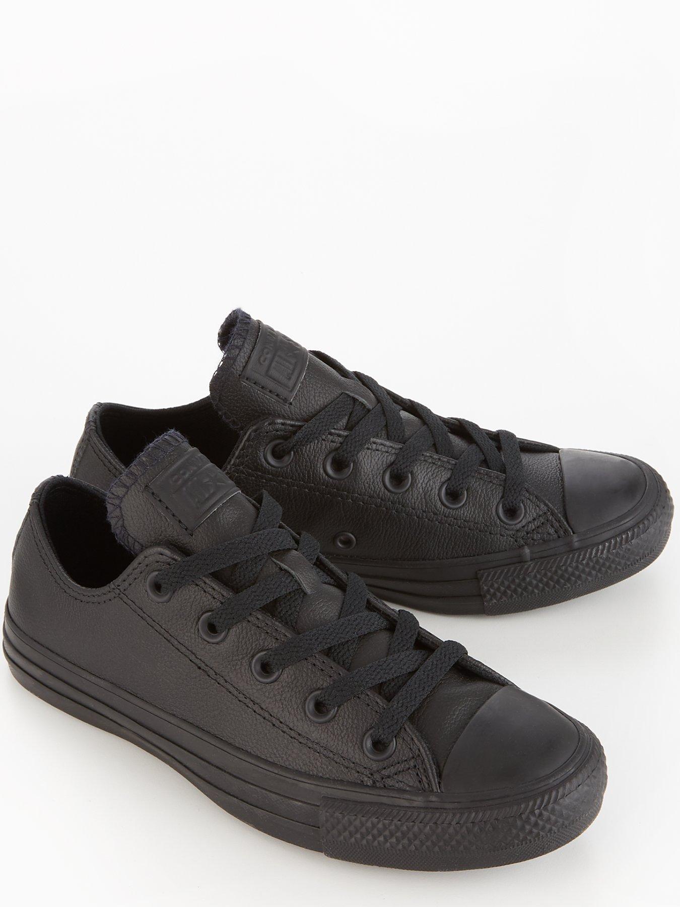 Converse leather trainers best sale