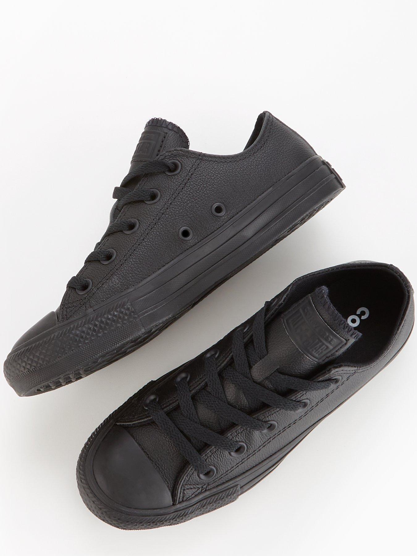 Image 4 of 7 of Converse Unisex Leather Ox Trainers - Black