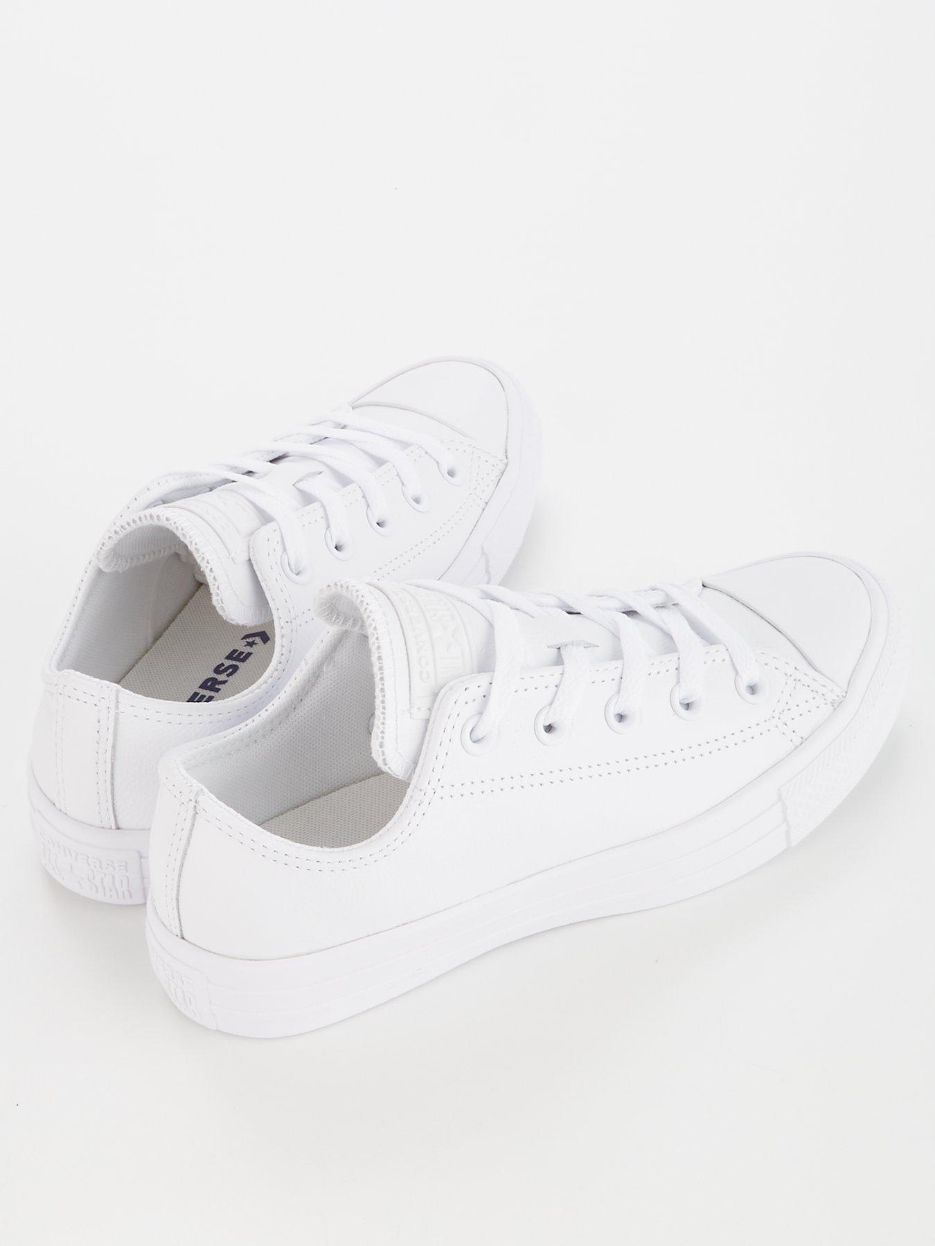 Converse chuck taylor all star ox white on sale trainers