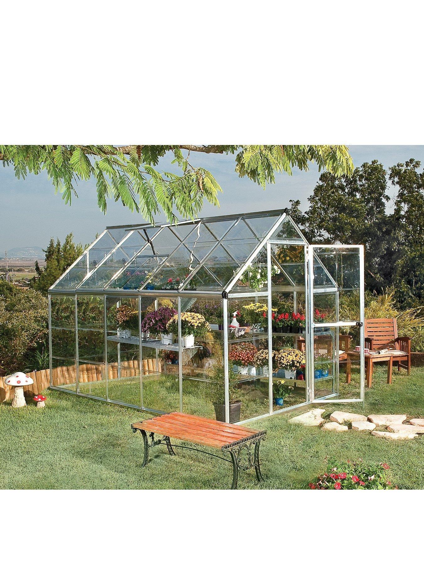 Image 1 of 5 of Canopia by Palram Harmony 6 x 10ft Greenhouse - Silver
