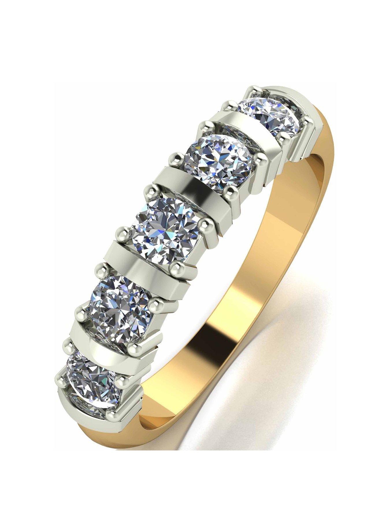 moissanite-9-carat-yellow-gold-1-carat-moissanite-5-stone-eternity-ring