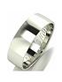  image of love-gold-personalised-9-carat-white-gold-court-wedding-band-6-mm