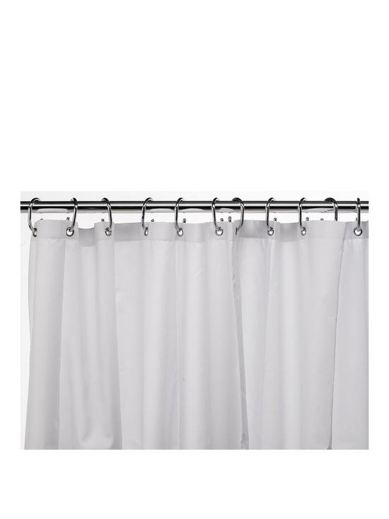 front image of croydex-plain-textile-shower-curtain-ndashnbspwhite