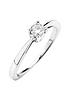  image of love-diamond-9ct-gold-25-point-diamond-solitaire-ring