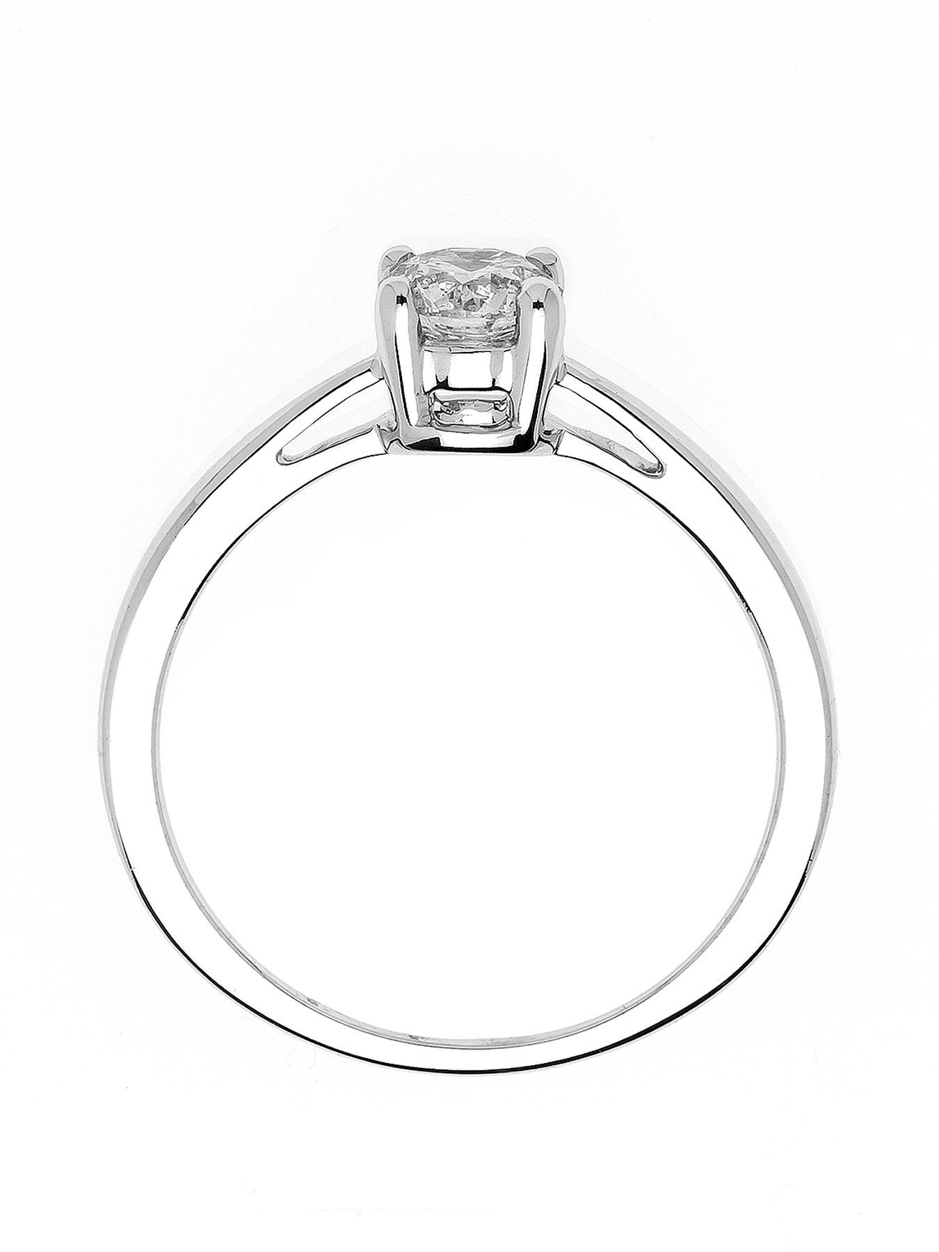  image of love-diamond-9ct-gold-50-point-diamond-solitaire-ring