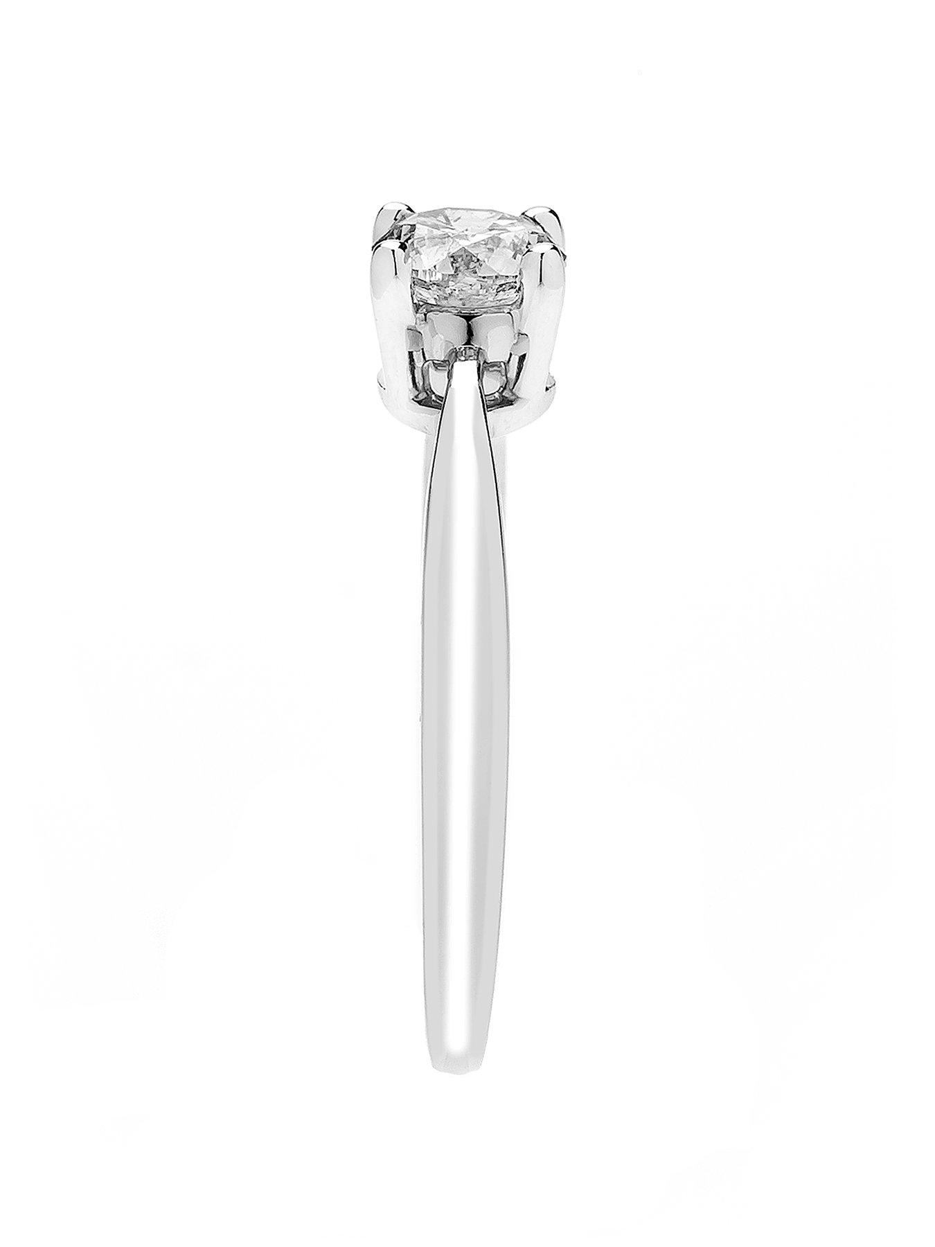  image of love-diamond-9ct-gold-50-point-diamond-solitaire-ring
