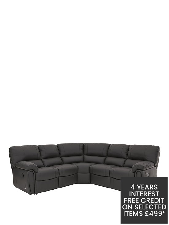 front image of violino-leighton-leatherfaux-leather-power-recliner-corner-group-sofa-black