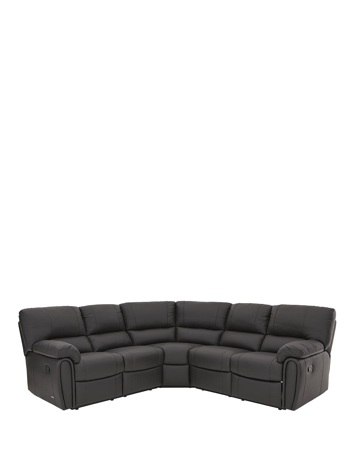 Black power on sale reclining sectional