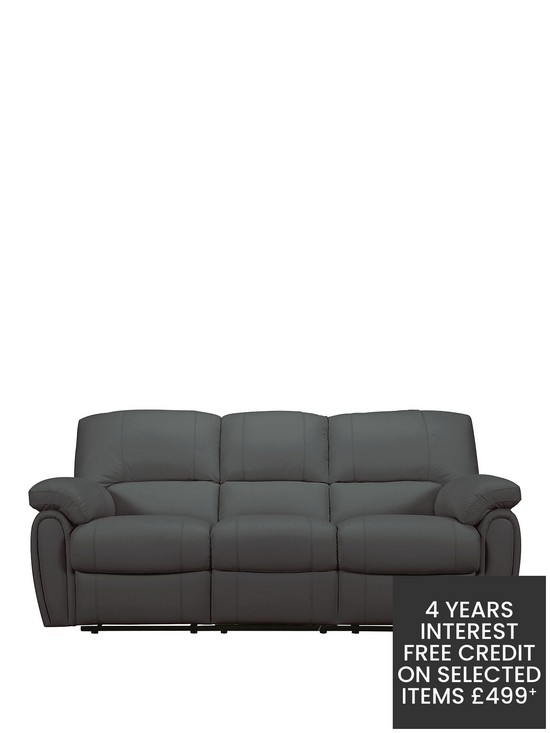 front image of violino-leighton-leatherfaux-leather-3-seater-power-recliner-sofa-black