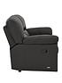  image of very-home-leightonnbspleather-2-seater-power-recliner-sofa-black
