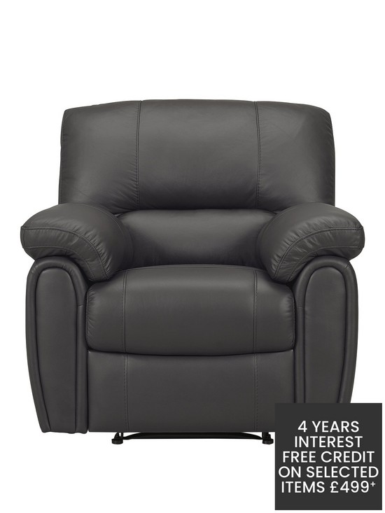 front image of violino-leighton-leatherfaux-leather-power-recliner-armchair-black-chocolate