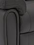  image of violino-leighton-leatherfaux-leather-power-recliner-armchair-black-chocolate