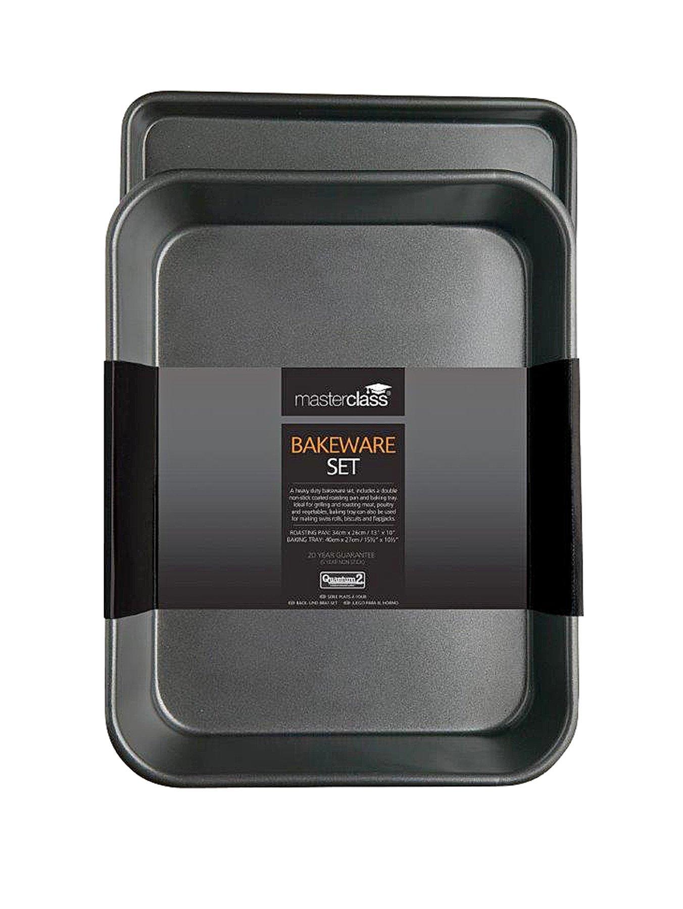 MasterClass Non-Stick Roasting Pan and Oven Tray - 2 Piece Set
