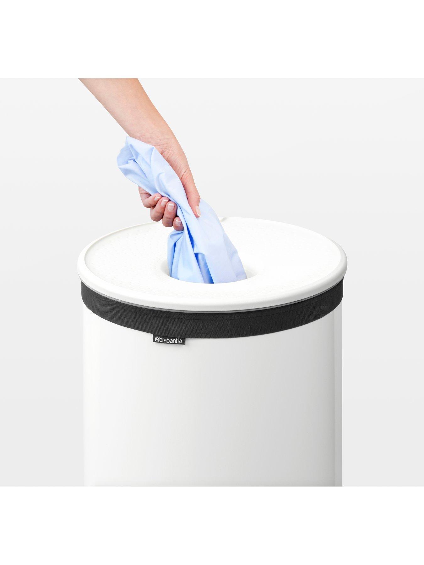 Laundry Bin 60 Litre with Removable Laundry Bag White