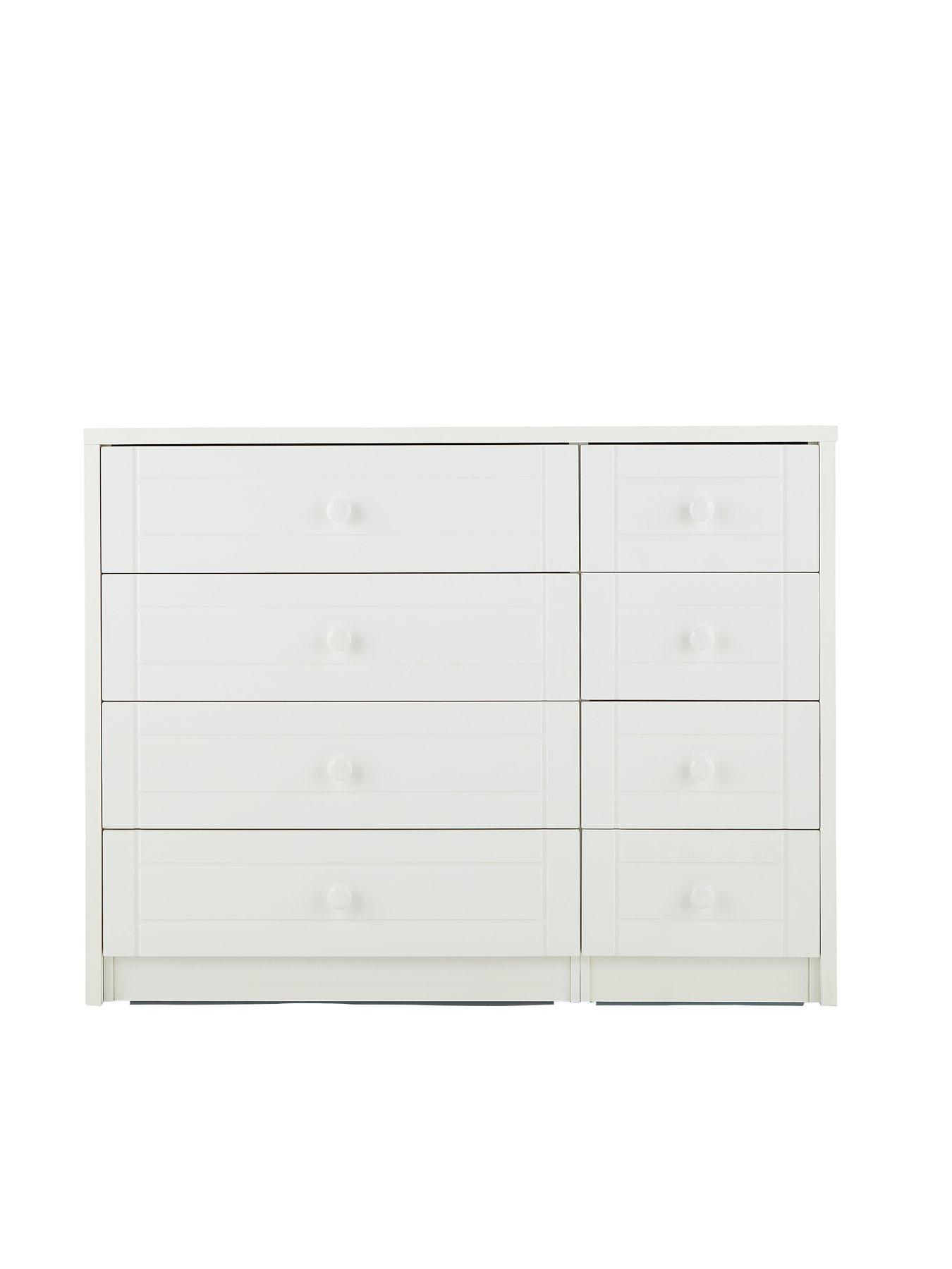undefined Alderley Ready Assembled 4 + 4 Drawer Chest