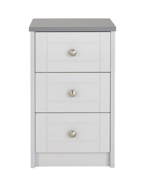 front image of one-call-alderley-ready-assembled-3-drawer-bedside-chest