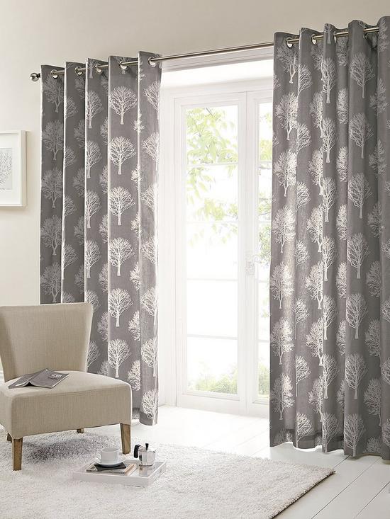 front image of silvestry-printed-eyelet-linednbspcurtains