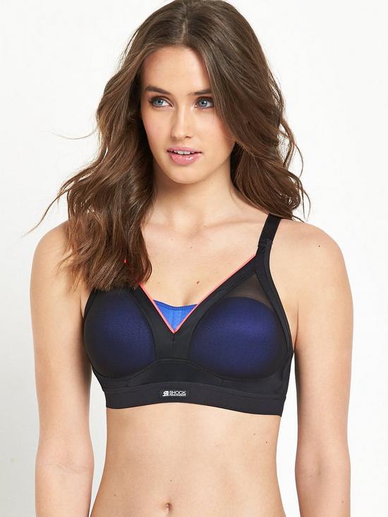 front image of shock-absorber-active-shaped-support-bra-black-neon