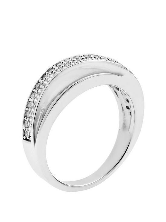 back image of the-love-silver-collection-rhodium-plated-sterling-silver-twisted-triple-band-cubic-zirconia-ring