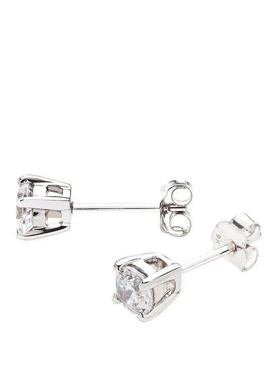 front image of love-diamond-9-carat-white-gold-50-point-diamond-solitaire-earrings