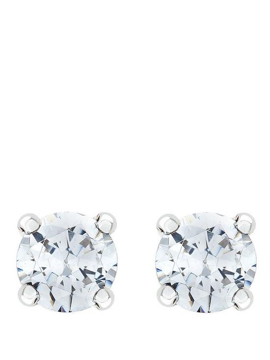 back image of love-diamond-9-carat-white-gold-50-point-diamond-solitaire-earrings