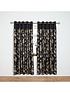  image of laurence-llewelyn-bowen-royal-rose-garden-lined-eyelet-curtains