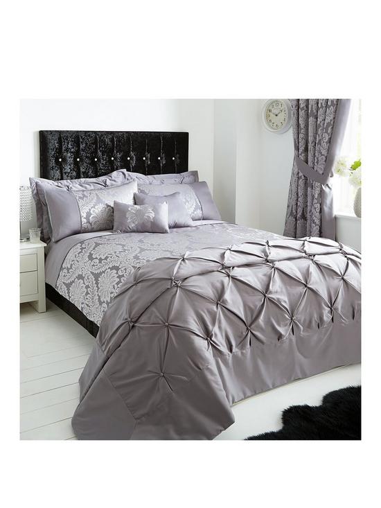 stillFront image of boston-bedspread-throw-and-pillow-shams-silver