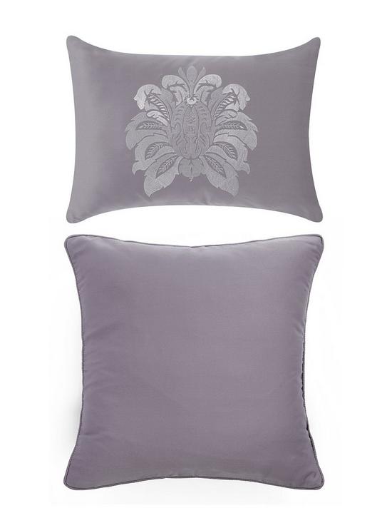 front image of boston-cushion-pair-silver