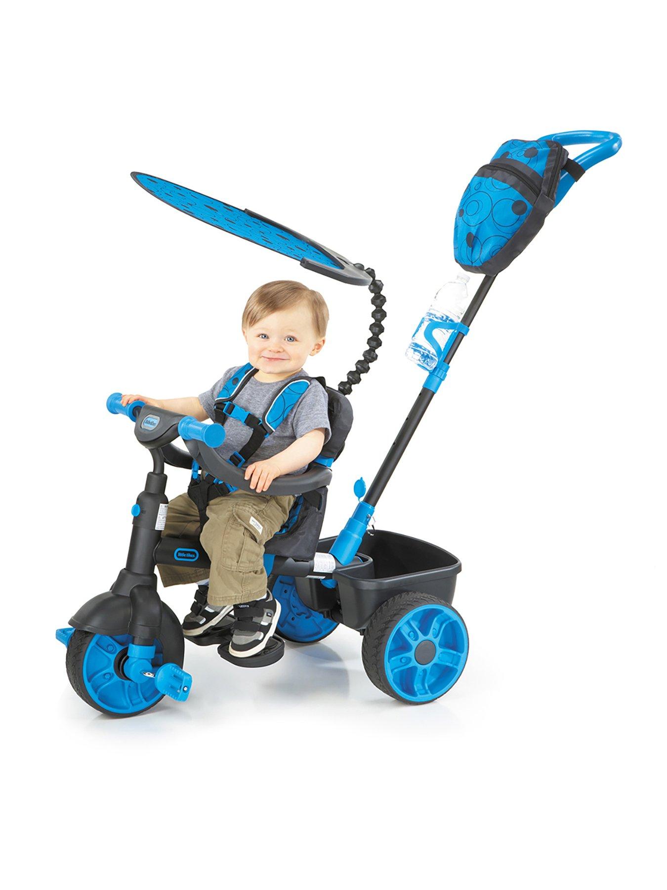 Image 4 of 7 of Little Tikes 4-in-1 Deluxe Edition Trike&nbsp;- Neon Blue